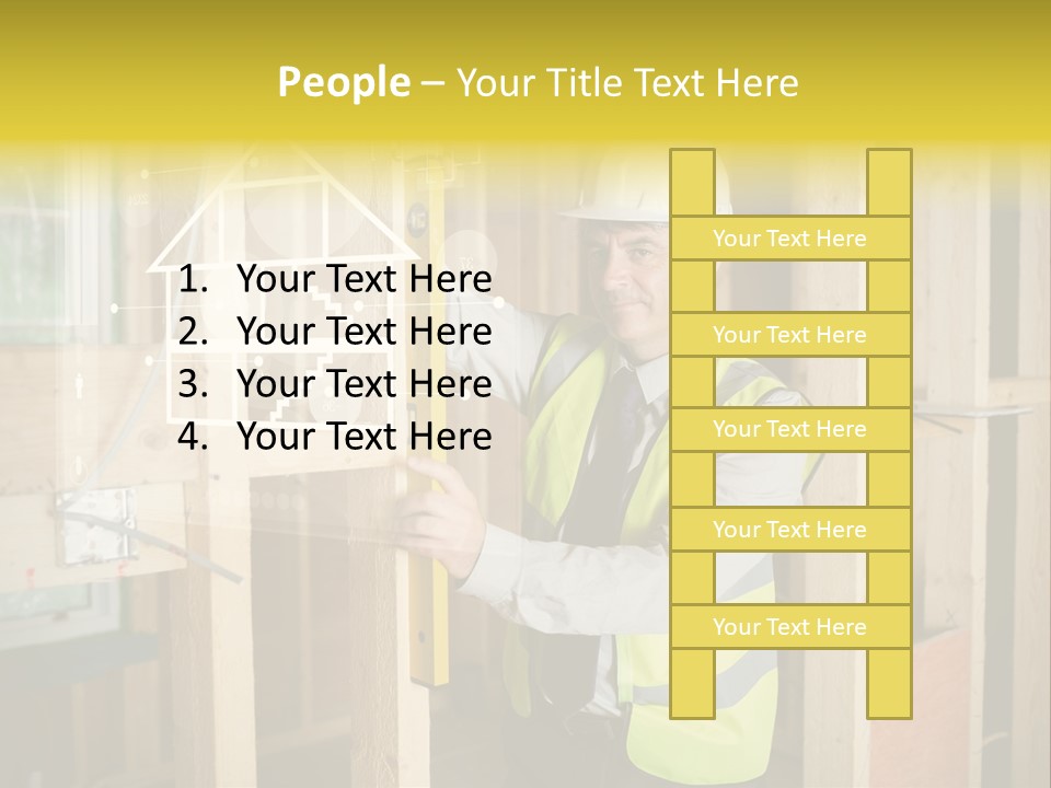 Caucasian Work Wear Hologram PowerPoint Template