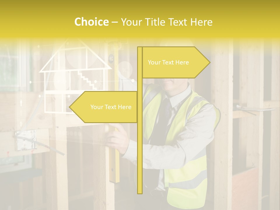 Caucasian Work Wear Hologram PowerPoint Template