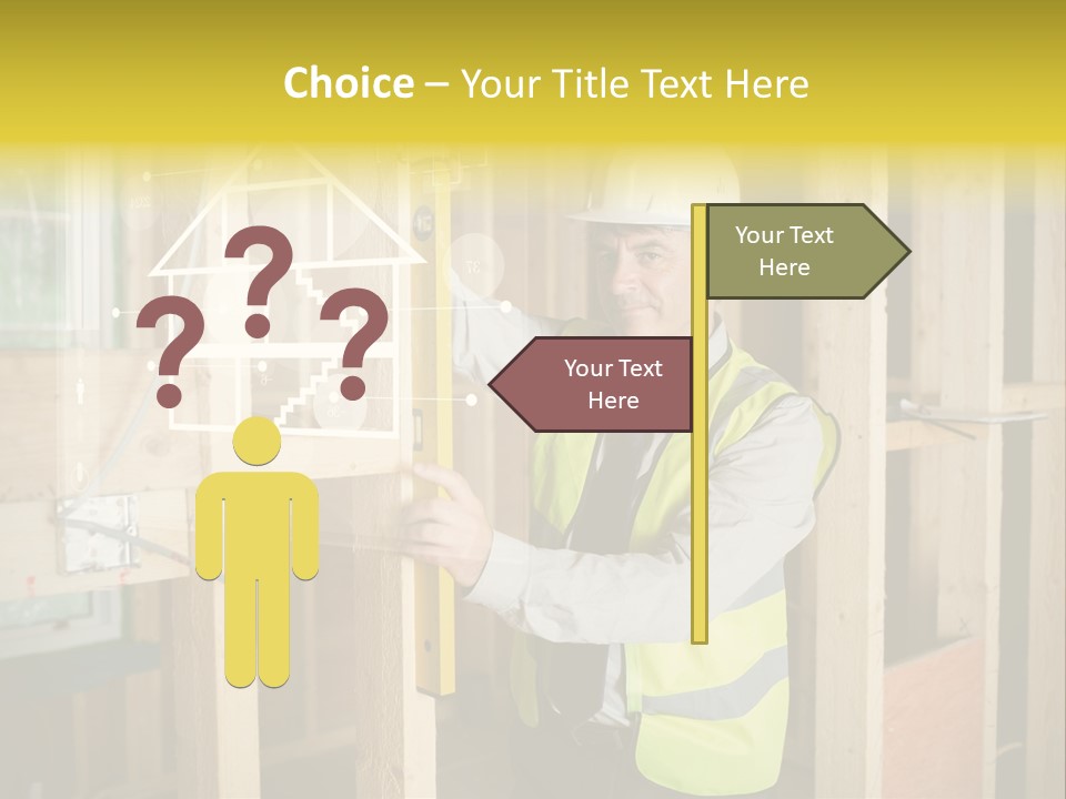 Caucasian Work Wear Hologram PowerPoint Template