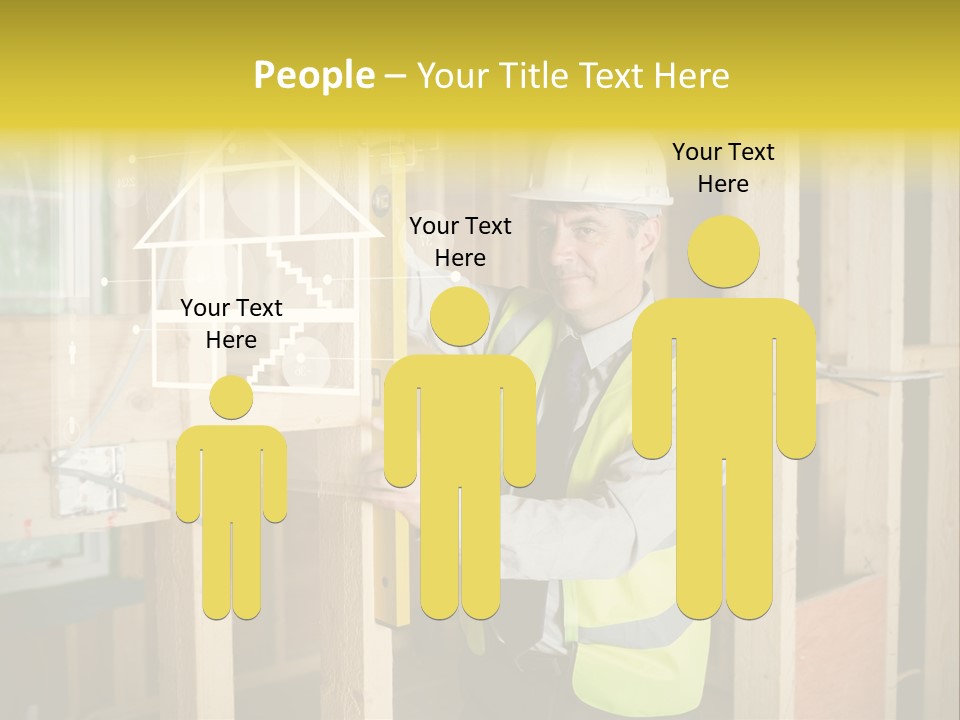 Caucasian Work Wear Hologram PowerPoint Template