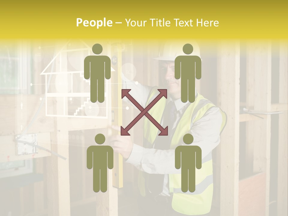 Caucasian Work Wear Hologram PowerPoint Template