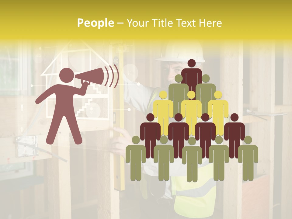 Caucasian Work Wear Hologram PowerPoint Template