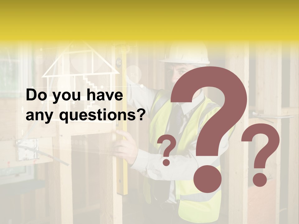 Caucasian Work Wear Hologram PowerPoint Template