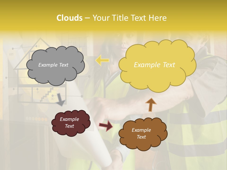 Discussing Futuristic Work Wear PowerPoint Template