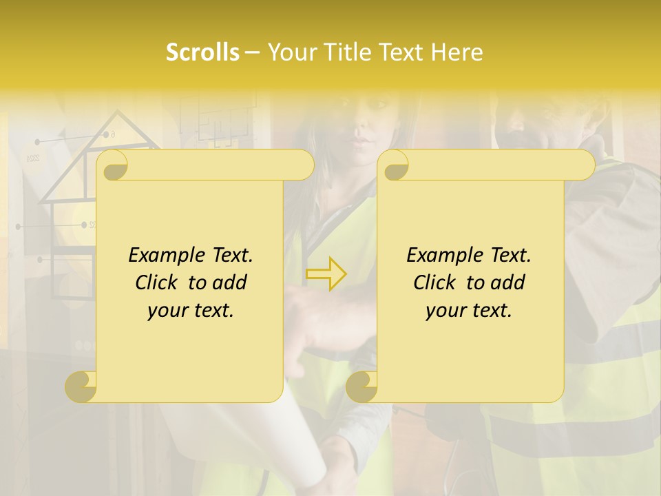 Discussing Futuristic Work Wear PowerPoint Template