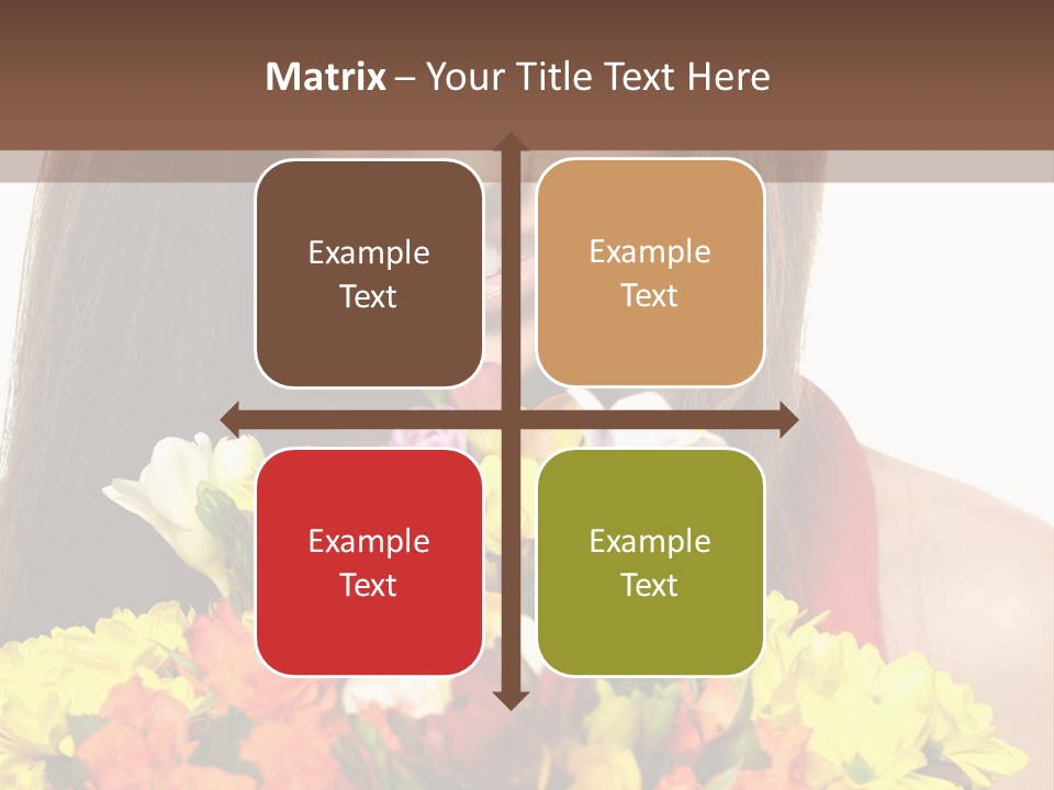 Flower Portrait Mode PowerPoint Template