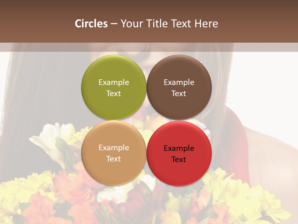 Flower Portrait Mode PowerPoint Template
