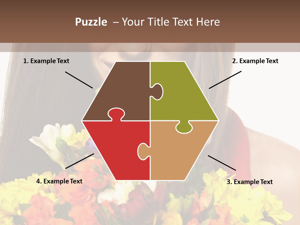 Flower Portrait Mode PowerPoint Template