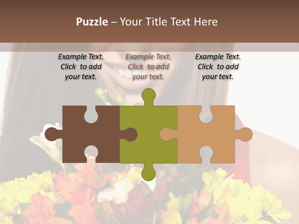 Flower Portrait Mode PowerPoint Template