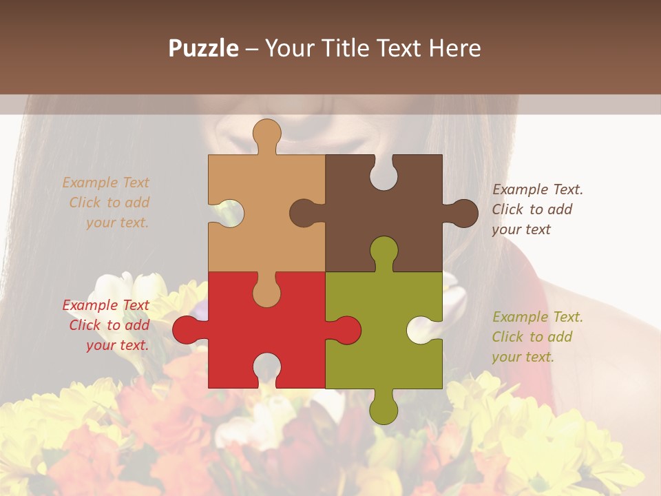 Flower Portrait Mode PowerPoint Template
