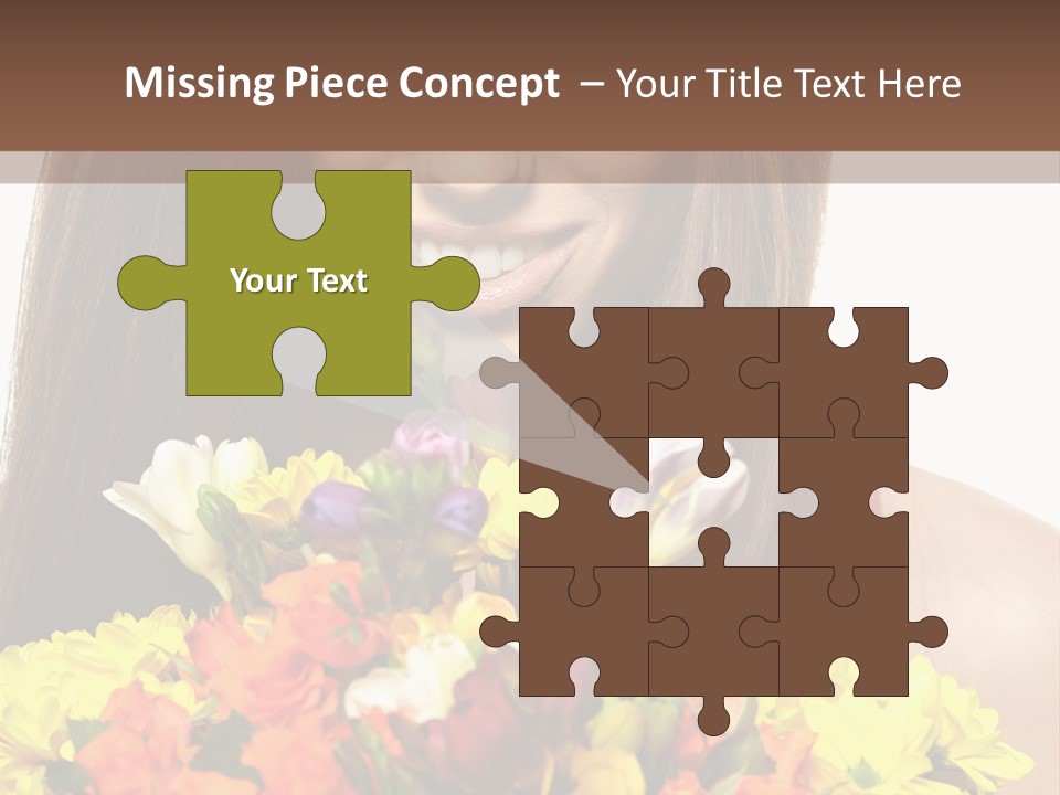 Flower Portrait Mode PowerPoint Template
