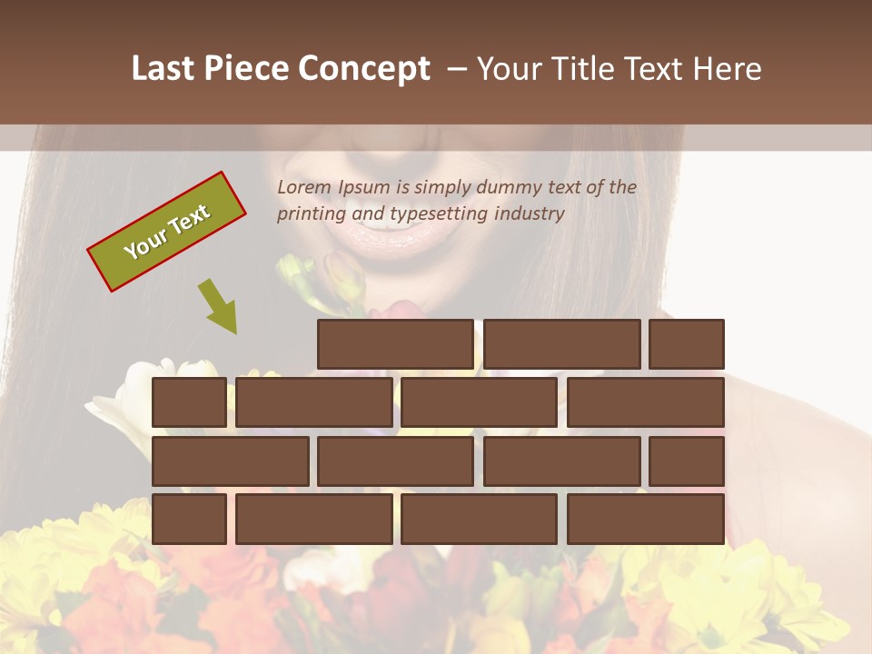 Flower Portrait Mode PowerPoint Template
