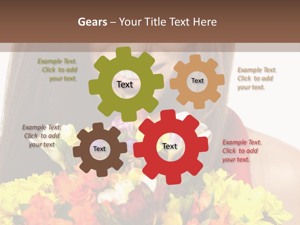 Flower Portrait Mode PowerPoint Template