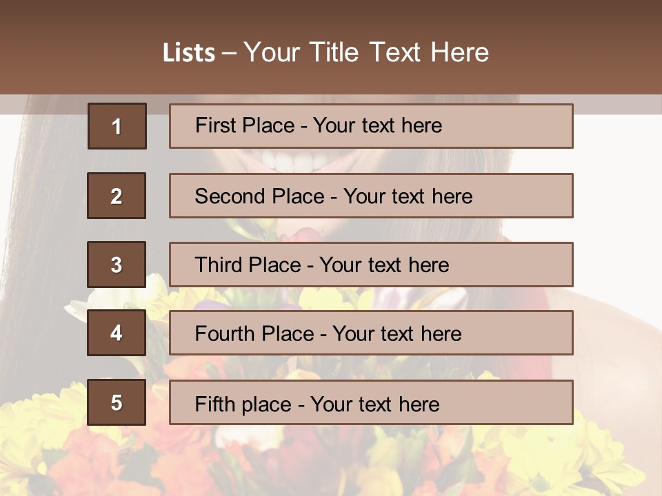 Flower Portrait Mode PowerPoint Template