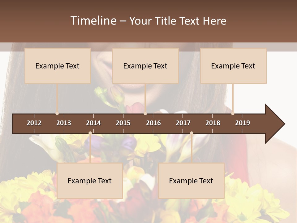 Flower Portrait Mode PowerPoint Template