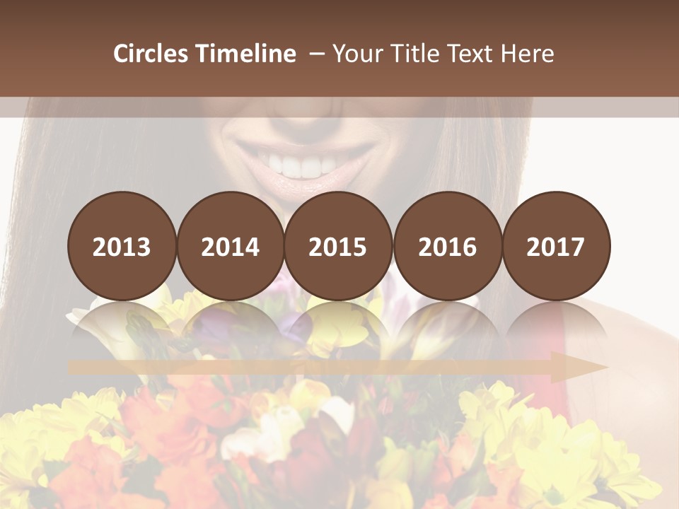 Flower Portrait Mode PowerPoint Template