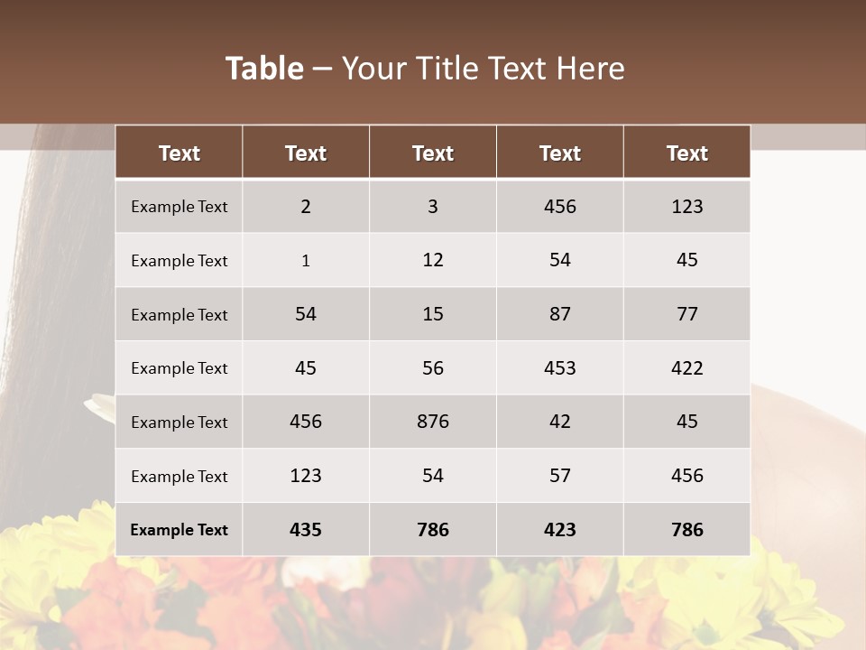 Flower Portrait Mode PowerPoint Template