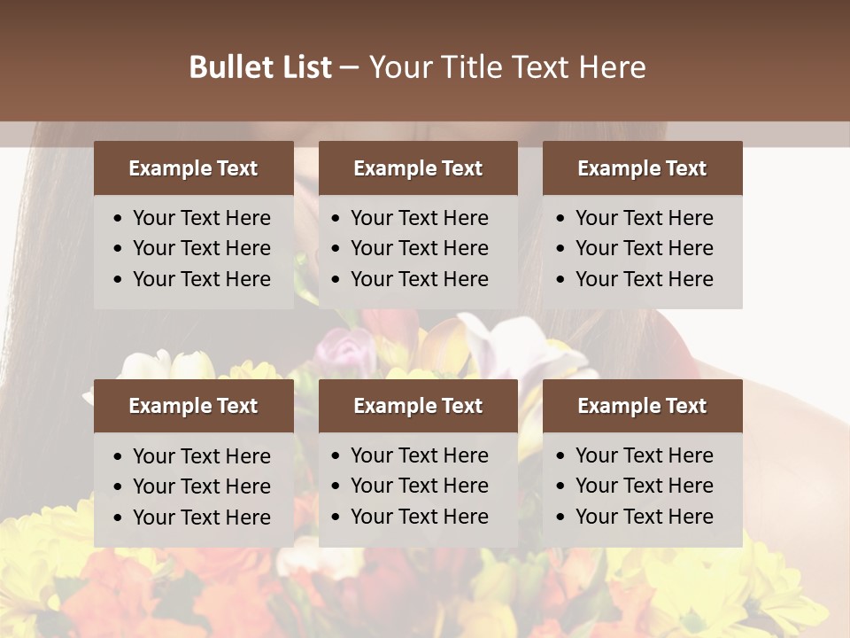 Flower Portrait Mode PowerPoint Template