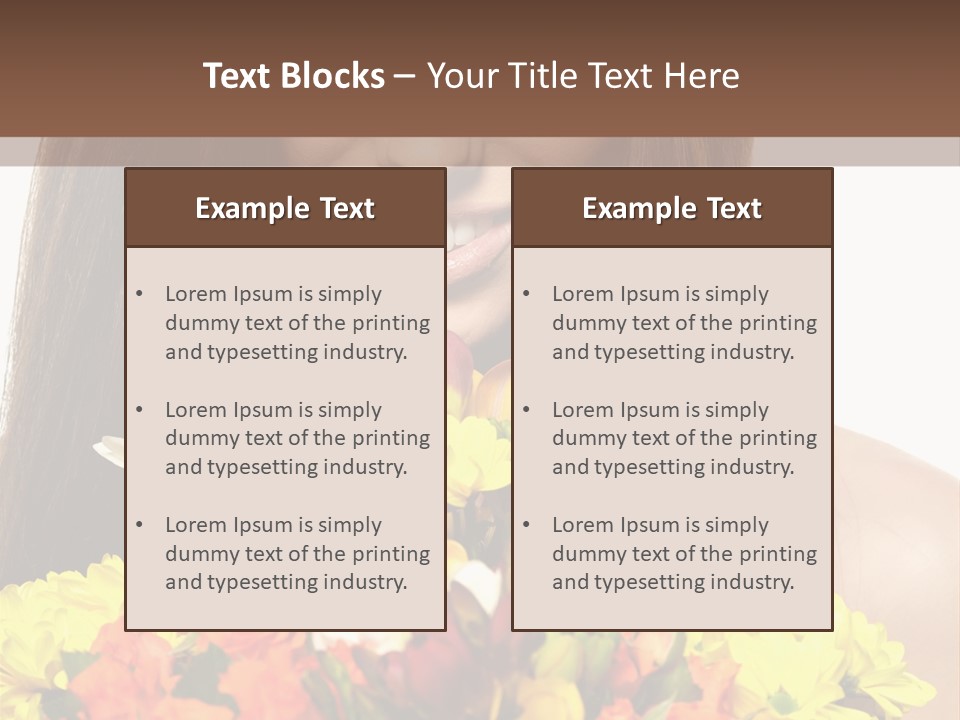 Flower Portrait Mode PowerPoint Template