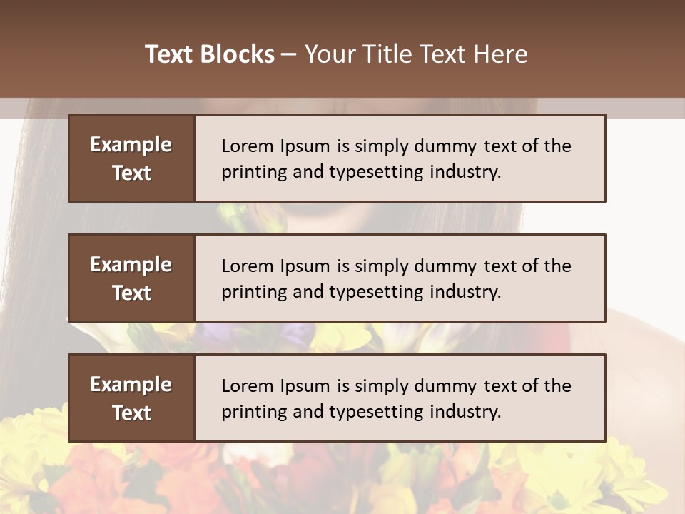 Flower Portrait Mode PowerPoint Template