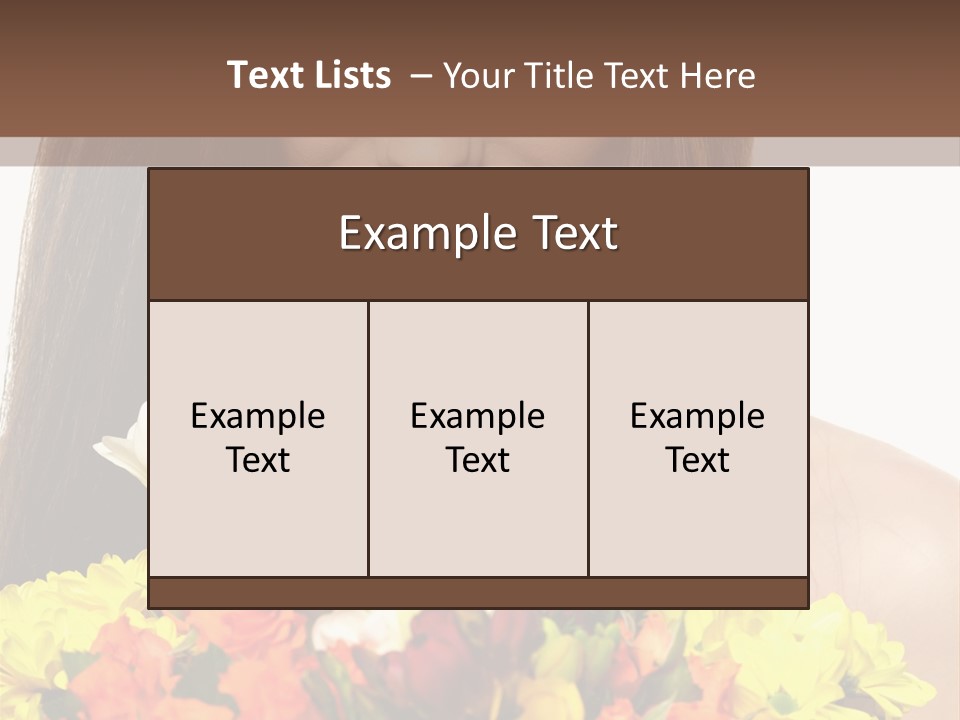 Flower Portrait Mode PowerPoint Template