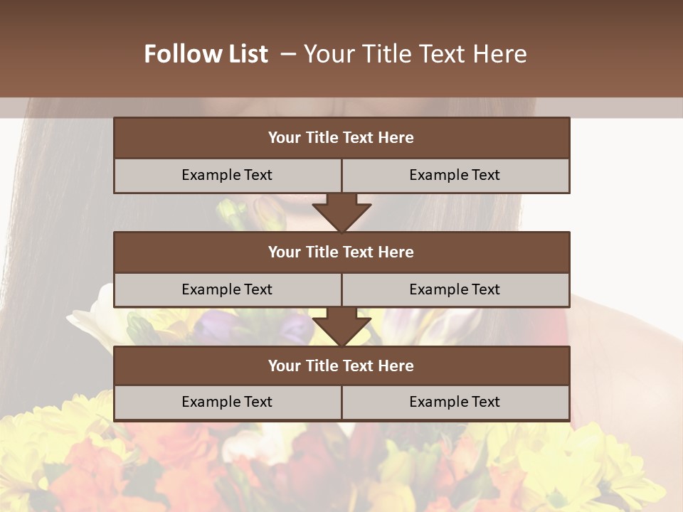 Flower Portrait Mode PowerPoint Template