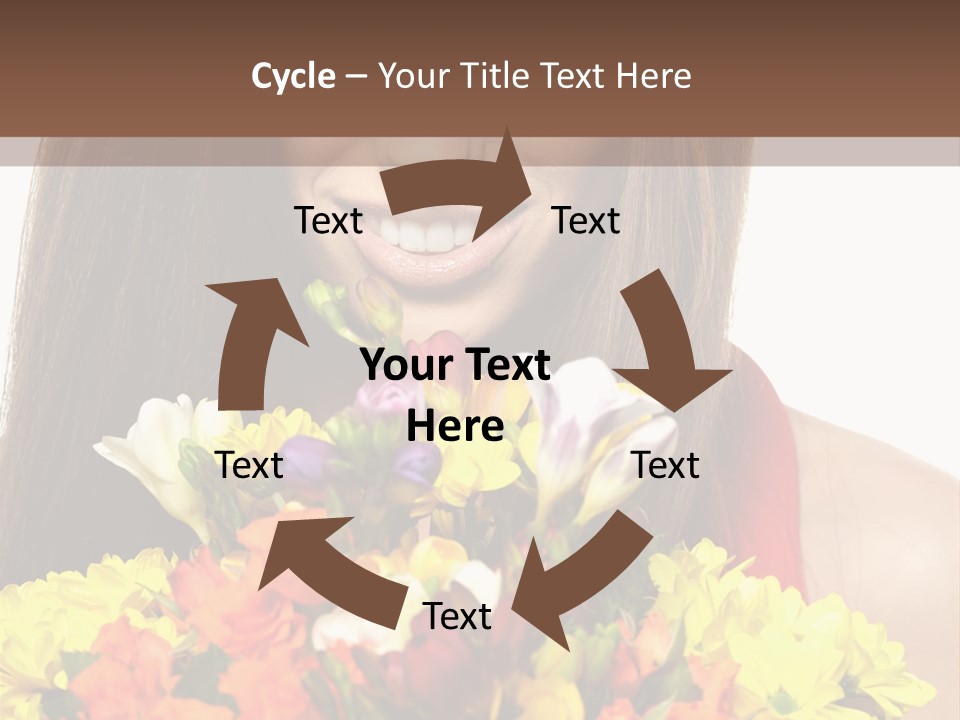 Flower Portrait Mode PowerPoint Template