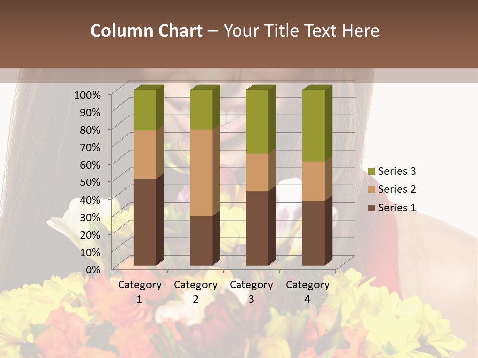 Flower Portrait Mode PowerPoint Template
