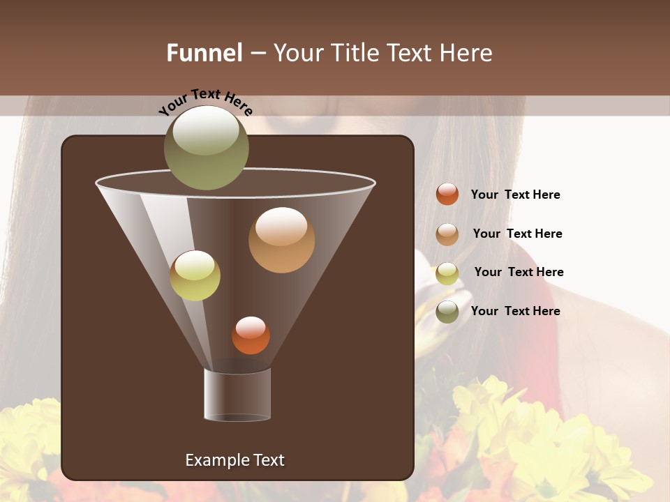 Flower Portrait Mode PowerPoint Template