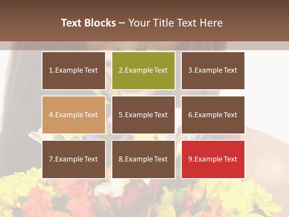 Flower Portrait Mode PowerPoint Template