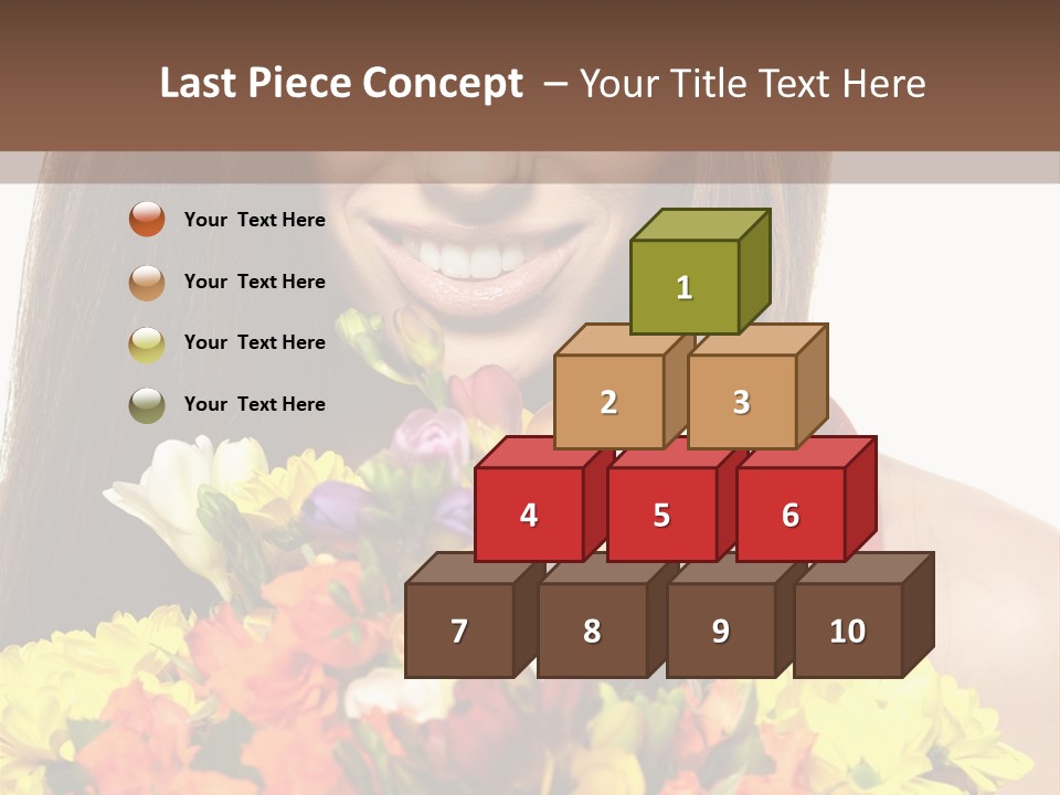 Flower Portrait Mode PowerPoint Template