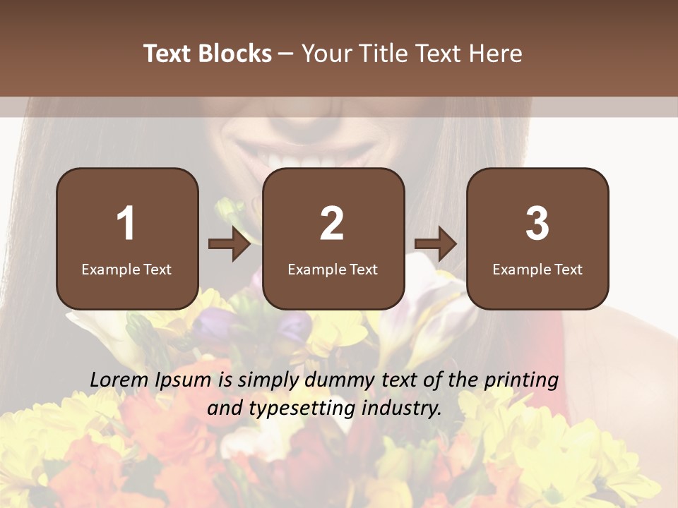 Flower Portrait Mode PowerPoint Template