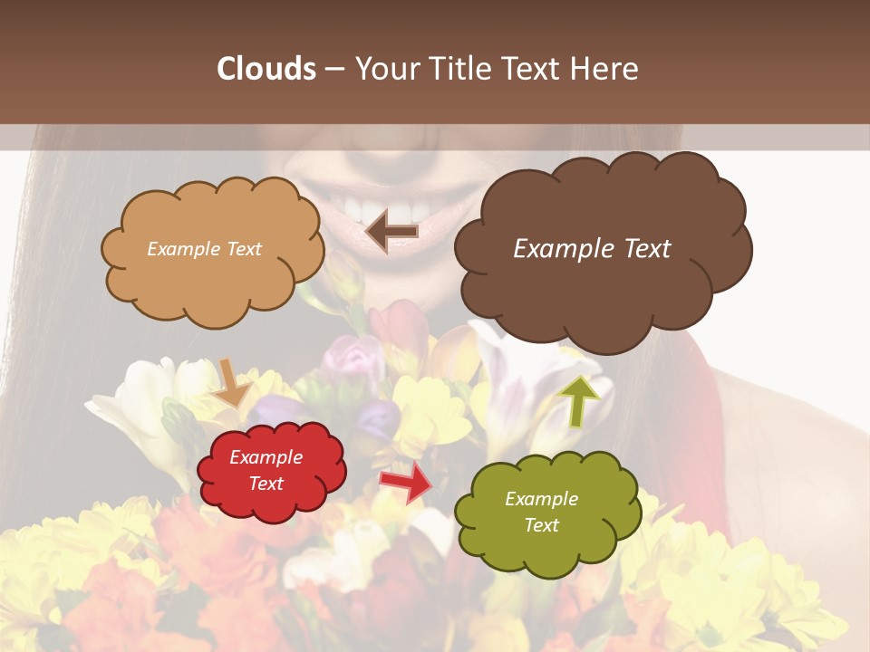 Flower Portrait Mode PowerPoint Template