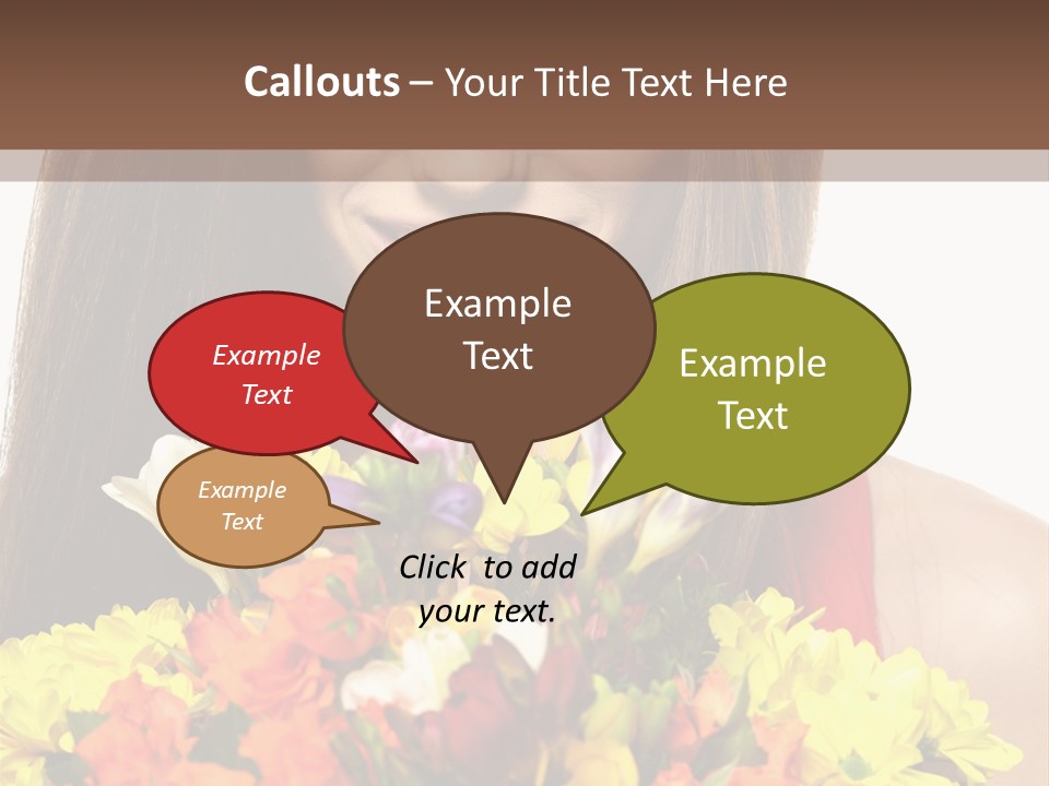 Flower Portrait Mode PowerPoint Template