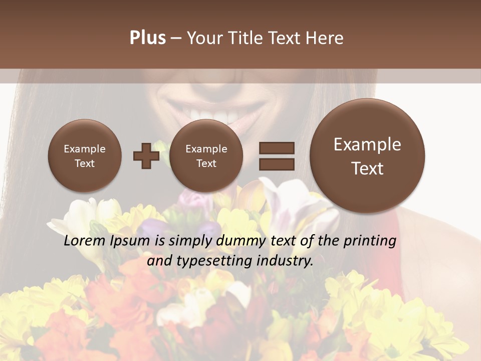Flower Portrait Mode PowerPoint Template