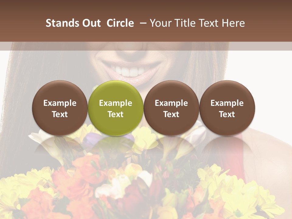 Flower Portrait Mode PowerPoint Template