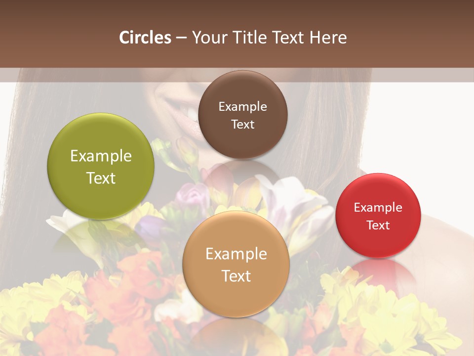 Flower Portrait Mode PowerPoint Template
