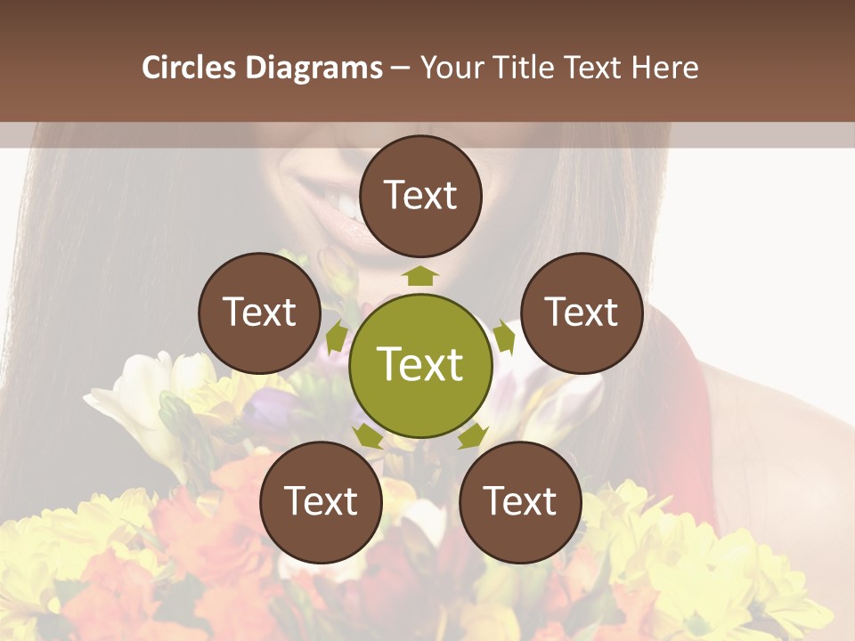 Flower Portrait Mode PowerPoint Template