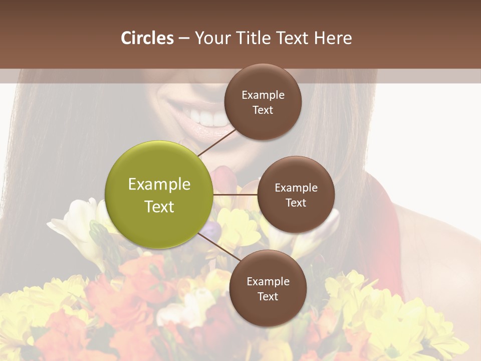Flower Portrait Mode PowerPoint Template