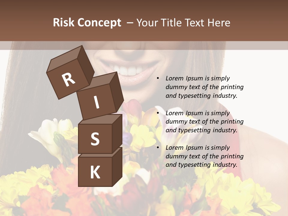 Flower Portrait Mode PowerPoint Template