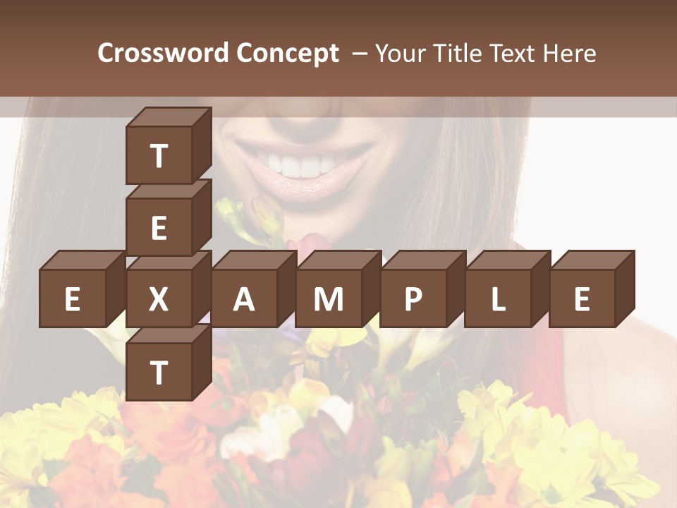 Flower Portrait Mode PowerPoint Template