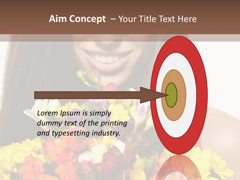 Flower Portrait Mode PowerPoint Template