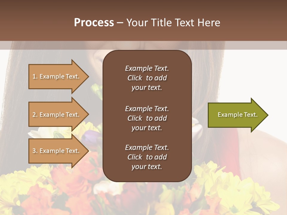 Flower Portrait Mode PowerPoint Template