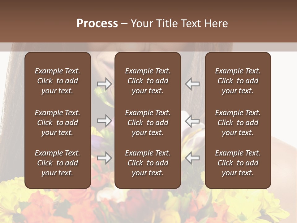 Flower Portrait Mode PowerPoint Template