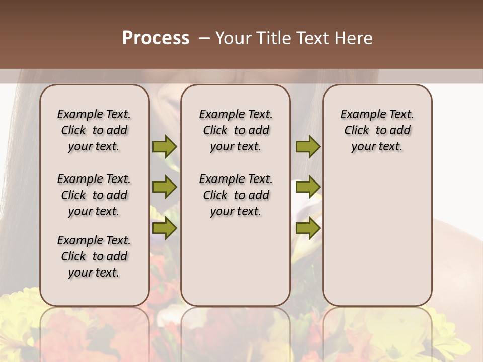 Flower Portrait Mode PowerPoint Template