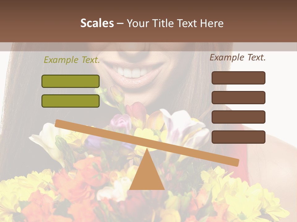 Flower Portrait Mode PowerPoint Template