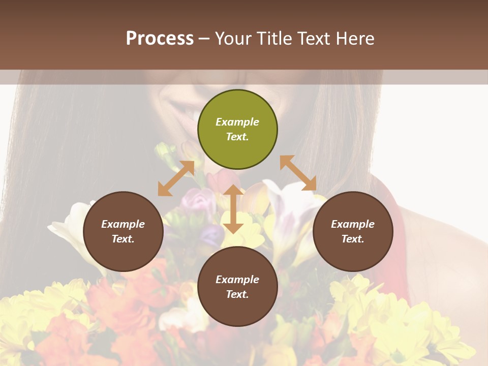 Flower Portrait Mode PowerPoint Template