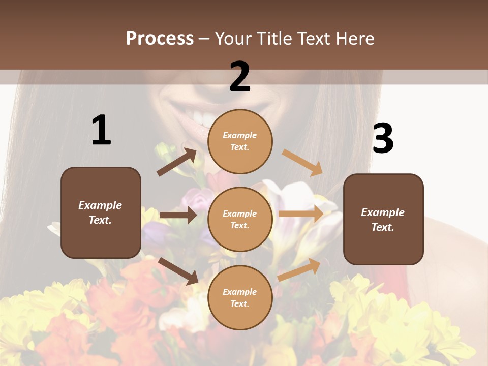 Flower Portrait Mode PowerPoint Template