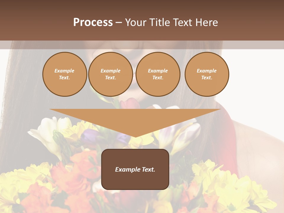 Flower Portrait Mode PowerPoint Template