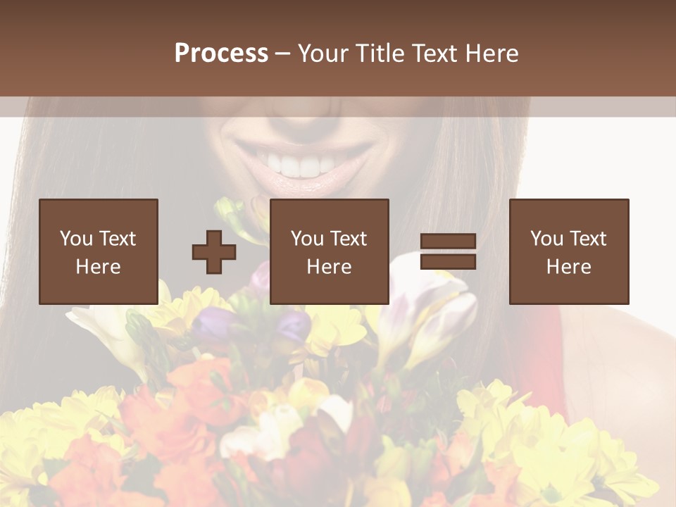 Flower Portrait Mode PowerPoint Template